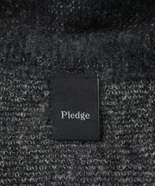 PLEDGE（プレッジ）カーディガン 黒 サイズ:46(M位) メンズ/2200671333799
