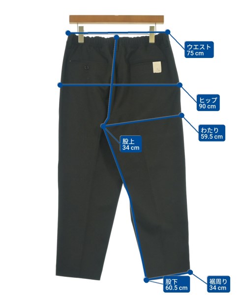 N.HOOLYWOOD（エヌハリウッド）スラックス 黒 サイズ:38(M位) メンズ/2200635565068