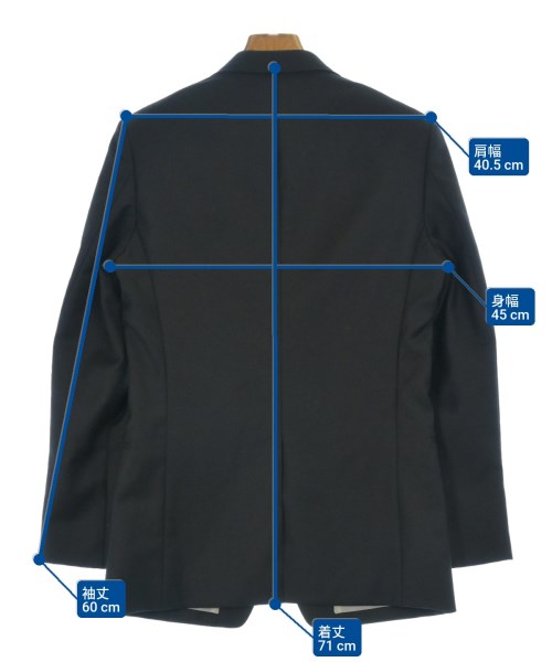 N.HOOLYWOOD（エヌハリウッド）テーラードジャケット 黒 サイズ:36(S位) メンズ/2200637073011