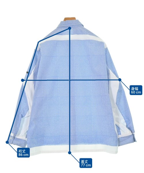 N.HOOLYWOOD（エヌハリウッド）カジュアルシャツ 青 サイズ:36(S位) メンズ/2200637473019