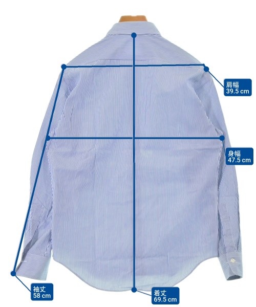 N.HOOLYWOOD（エヌハリウッド）カジュアルシャツ 青 サイズ:36(S位) メンズ/2200631350170