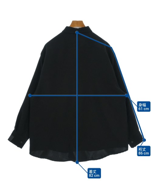 N.HOOLYWOOD（エヌハリウッド）カジュアルシャツ 黒 サイズ:38(M位) メンズ/2200640836078