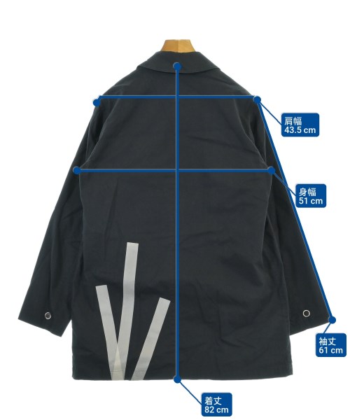 N.HOOLYWOOD（エヌハリウッド）ステンカラーコート 紺 サイズ:36(S位) メンズ/2200641153020