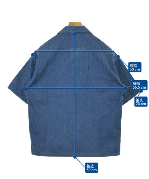 N.HOOLYWOOD（エヌハリウッド）カジュアルシャツ 青 サイズ:36(S位) メンズ/2200641153112