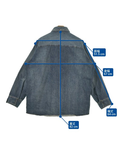 N.HOOLYWOOD（エヌハリウッド）カジュアルシャツ 青 サイズ:38(M位) メンズ/2200642306012