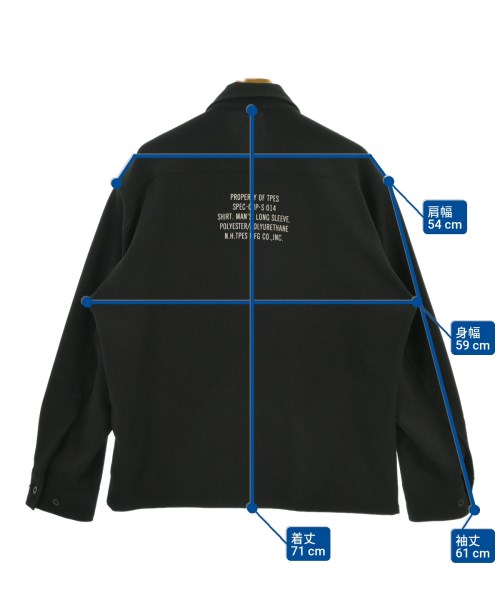 N.HOOLYWOOD（エヌハリウッド）カジュアルシャツ 黒 サイズ:38(M位) メンズ/2200640311698