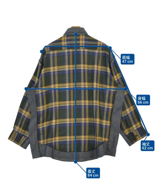 N.HOOLYWOOD（エヌハリウッド）カジュアルシャツ 紺 サイズ:40(L位) メンズ/2200642988058