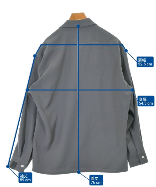 N.HOOLYWOOD（エヌハリウッド）カジュアルシャツ グレー サイズ:40(L位) メンズ/2200536692030