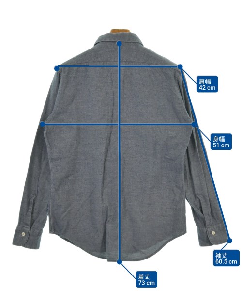 N.HOOLYWOOD（エヌハリウッド）カジュアルシャツ 青 サイズ:38(M位) メンズ/2200614042023