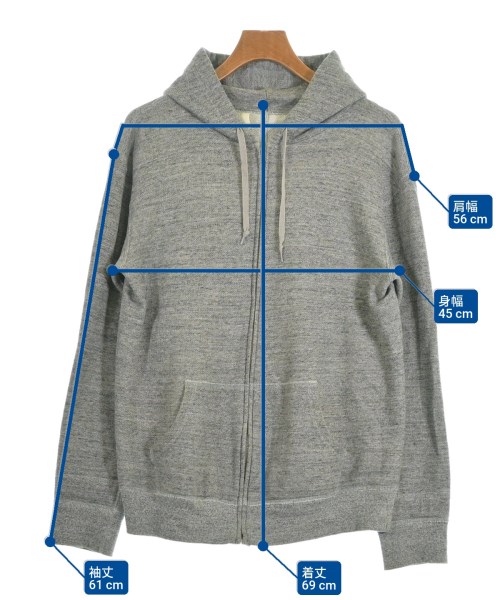 N.HOOLYWOOD（エヌハリウッド）パーカー グレー サイズ:44(XXL位) メンズ/2200622209043