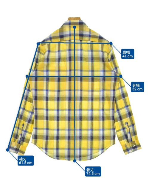 N.HOOLYWOOD（エヌハリウッド）カジュアルシャツ 黄 サイズ:38(M位) メンズ/2200622756042