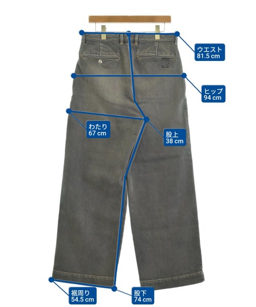 N.HOOLYWOOD（エヌハリウッド）デニムパンツ グレー サイズ:38(M位) メンズ/2200617349013