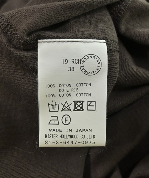 N.HOOLYWOOD（エヌハリウッド）Tシャツ・カットソー 茶 サイズ:38(M位) メンズ/2200598594693