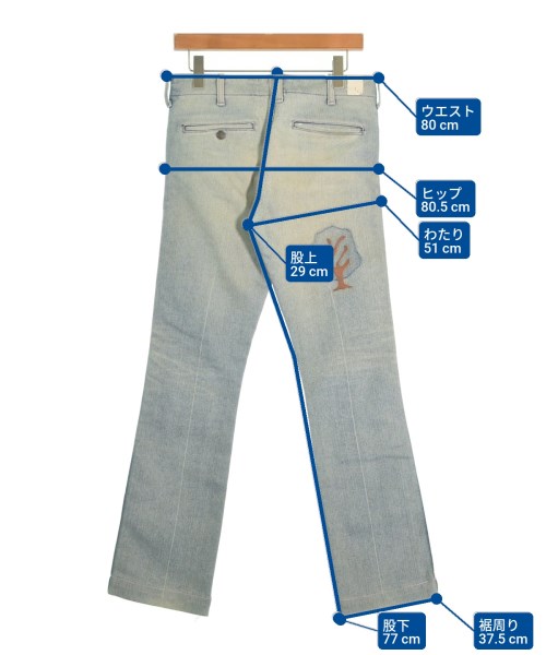 N.HOOLYWOOD（エヌハリウッド）デニムパンツ 青 サイズ:M メンズ/2200613456050