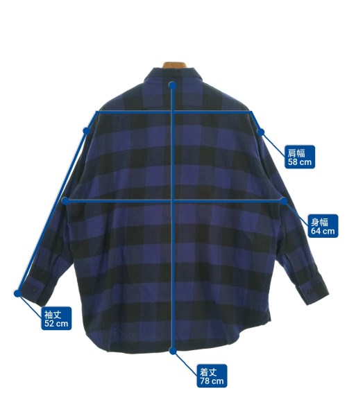 N.HOOLYWOOD（エヌハリウッド）カジュアルシャツ 青 サイズ:36(S位) メンズ/2200624876090