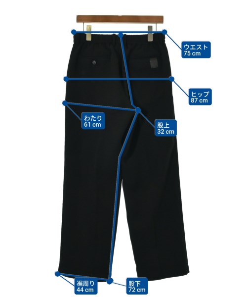 N.HOOLYWOOD（エヌハリウッド）スラックス 黒 サイズ:36(S位) メンズ/2200625053049