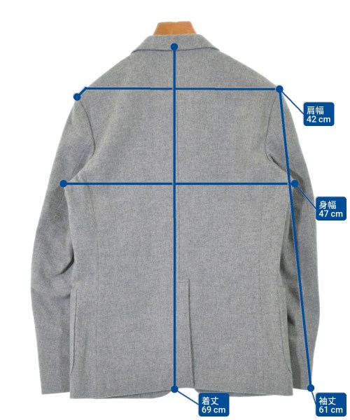 N.HOOLYWOOD（エヌハリウッド）テーラードジャケット グレー サイズ:36(S位) メンズ/2200629801035