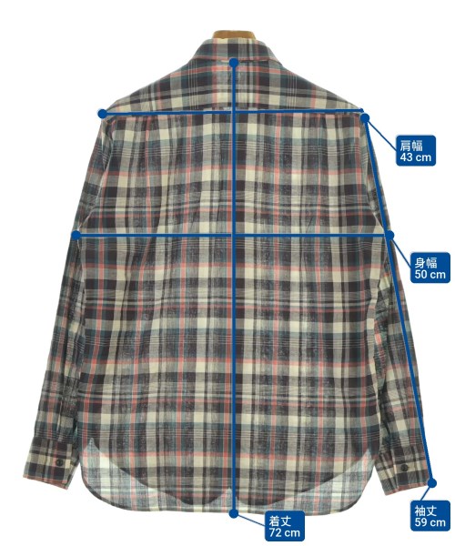 N.HOOLYWOOD（エヌハリウッド）カジュアルシャツ 茶 サイズ:36(S位) メンズ/2200631893042