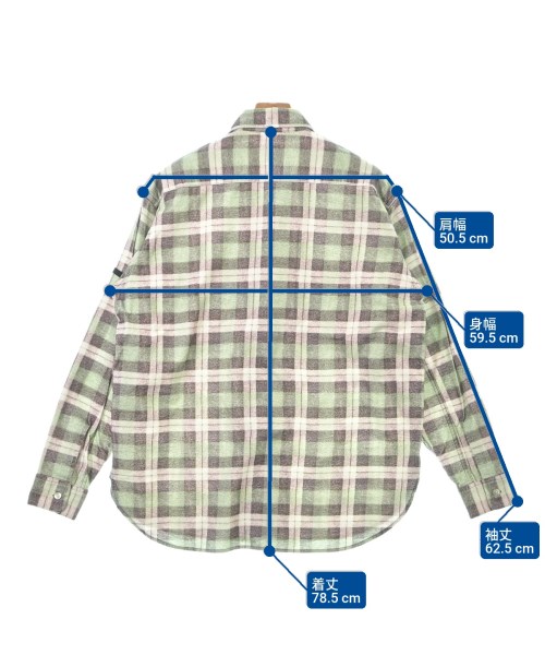 N.HOOLYWOOD（エヌハリウッド）カジュアルシャツ 緑 サイズ:S メンズ/2200632265015