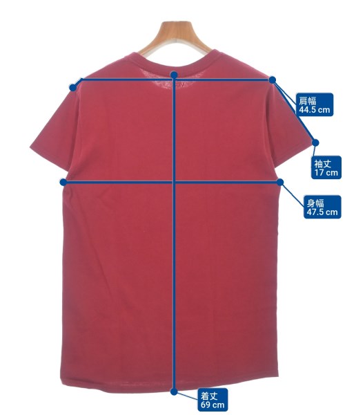 N.HOOLYWOOD（エヌハリウッド）Tシャツ・カットソー 赤 サイズ:36(S位) メンズ/2200618245031