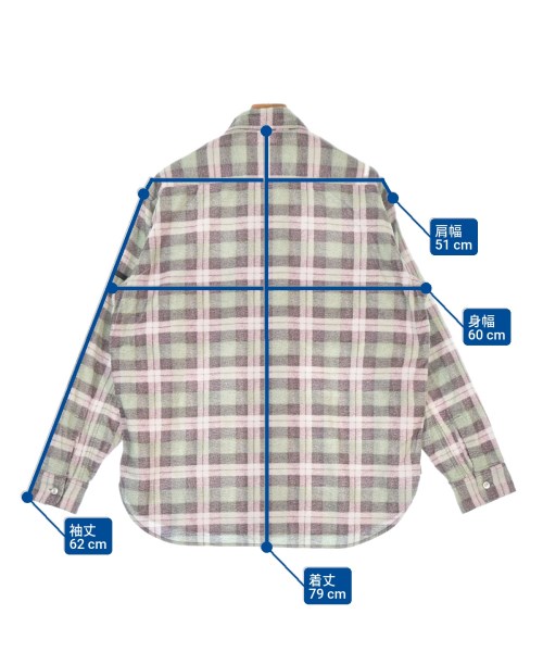 N.HOOLYWOOD（エヌハリウッド）カジュアルシャツ 緑 サイズ:36(S位) メンズ/2200672499036