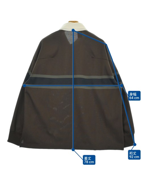 N.HOOLYWOOD（エヌハリウッド）ポロシャツ 茶 サイズ:40(L位) メンズ/2200663357185