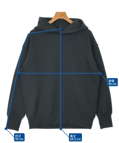 N.HOOLYWOOD（エヌハリウッド）パーカー 黒 サイズ:36(S位) メンズ/2200676468014