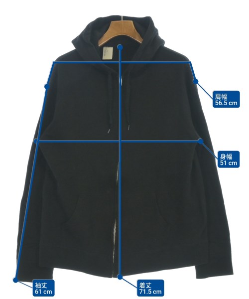 N.HOOLYWOOD（エヌハリウッド）パーカー 黒 サイズ:50(XXL位) メンズ/2200676771046