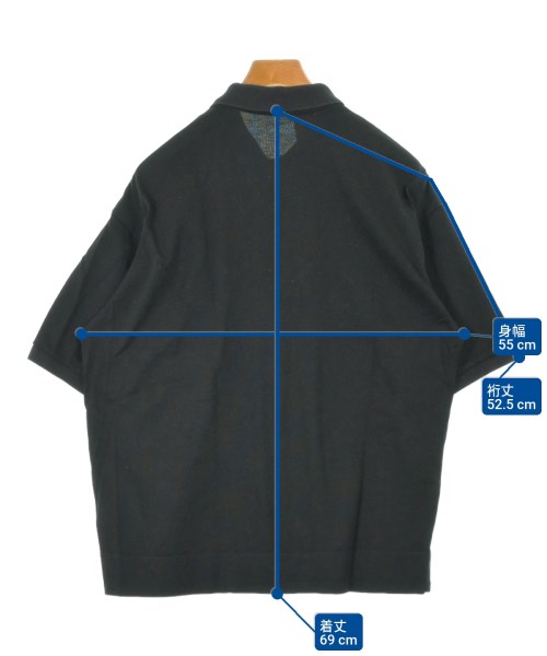 N.HOOLYWOOD（エヌハリウッド）ポロシャツ 黒 サイズ:40(L位) メンズ/2200677643014