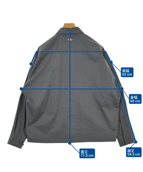 N.HOOLYWOOD（エヌハリウッド）カジュアルシャツ グレー サイズ:38(M位) メンズ/2200679129073