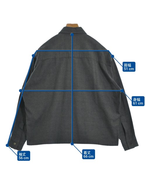 N.HOOLYWOOD（エヌハリウッド）カジュアルシャツ グレー サイズ:36(S位) メンズ/2200679571018