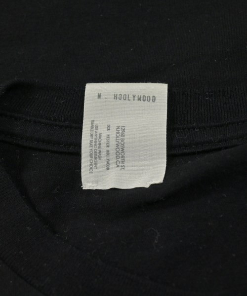 N.HOOLYWOOD（エヌハリウッド）Tシャツ・カットソー 黒 サイズ:36(S位) メンズ/2200654684030