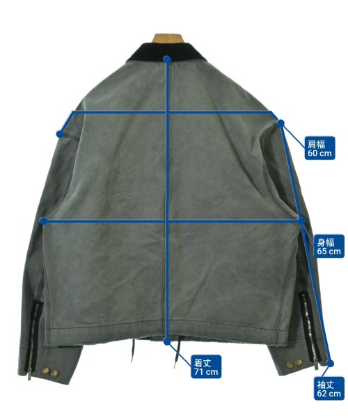 N.HOOLYWOOD（エヌハリウッド）カバーオール グレー サイズ:42(XL位) メンズ/2200652946017