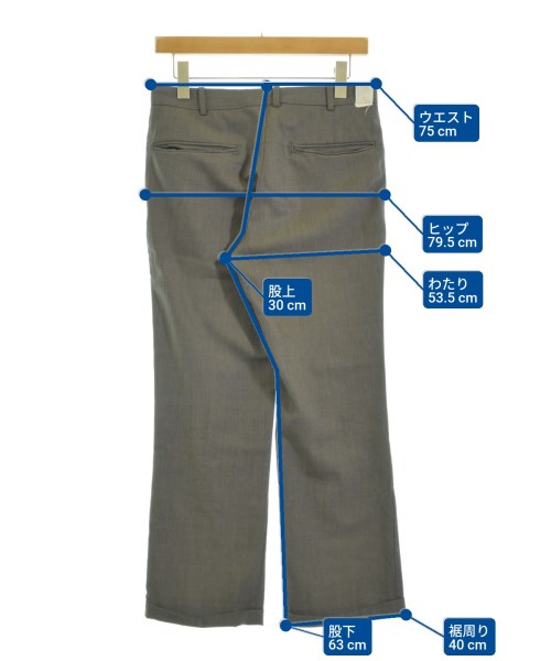 N.HOOLYWOOD（エヌハリウッド）クロップドパンツ グレー サイズ:36(S位) メンズ/2200655320050