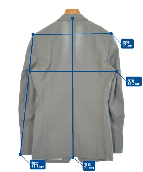 N.HOOLYWOOD（エヌハリウッド）テーラードジャケット グレー サイズ:36(S位) メンズ/2200655320098