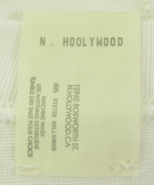 N.HOOLYWOOD（エヌハリウッド）Tシャツ・カットソー 白 サイズ:36(M位) メンズ/2200656825011