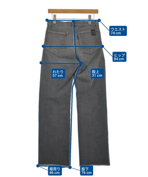 N.HOOLYWOOD（エヌハリウッド）デニムパンツ グレー サイズ:38(M位) メンズ/2200658943126