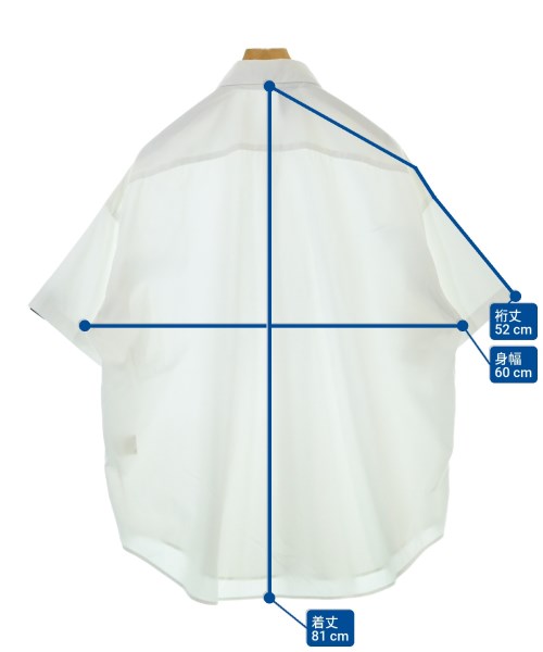 N.HOOLYWOOD（エヌハリウッド）カジュアルシャツ 白 サイズ:36(S位) メンズ/2200659627063