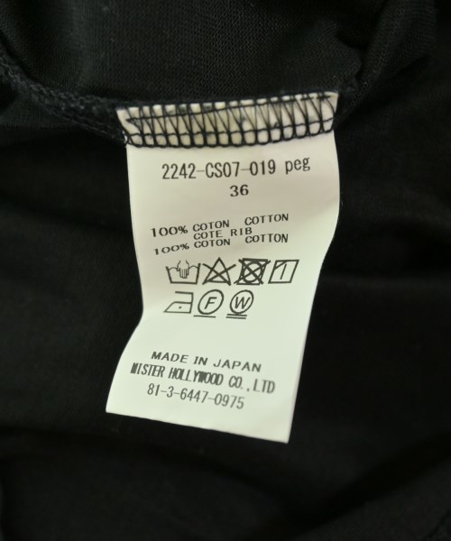N.HOOLYWOOD（エヌハリウッド）Tシャツ・カットソー 黒 サイズ:36(S位) メンズ/2200710074065