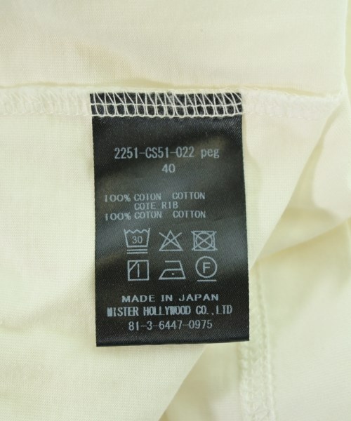N.HOOLYWOOD（エヌハリウッド）Tシャツ・カットソー 白 サイズ:40(L位) メンズ/2200710409065