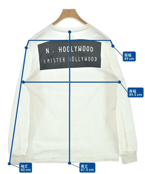 N.HOOLYWOOD（エヌハリウッド）Tシャツ・カットソー 白 サイズ:36(S位) メンズ/2200715281017