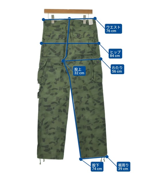 N.HOOLYWOOD（エヌハリウッド）カーゴパンツ 緑 サイズ:-(S位) メンズ/2200647779033