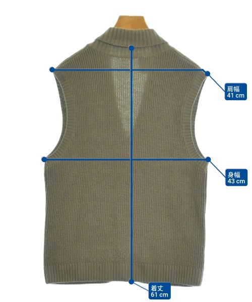 N.HOOLYWOOD（エヌハリウッド）ベスト 茶 サイズ:36(S位) メンズ/2200651723060