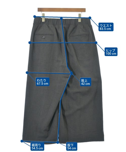 N.HOOLYWOOD（エヌハリウッド）クロップドパンツ グレー サイズ:40(L位) メンズ/2200643373136