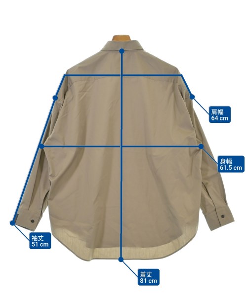 N.HOOLYWOOD（エヌハリウッド）カジュアルシャツ ベージュ サイズ:36(S位) メンズ/2200653376073