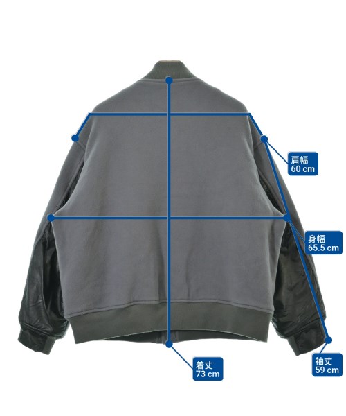 N.HOOLYWOOD（エヌハリウッド）スタジャン グレー サイズ:38(M位) メンズ/2200659544018