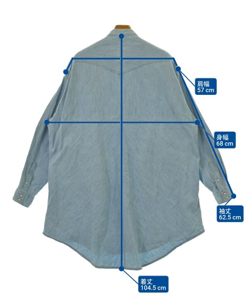 N.HOOLYWOOD（エヌハリウッド）カジュアルシャツ 青 サイズ:S メンズ/2200662997030