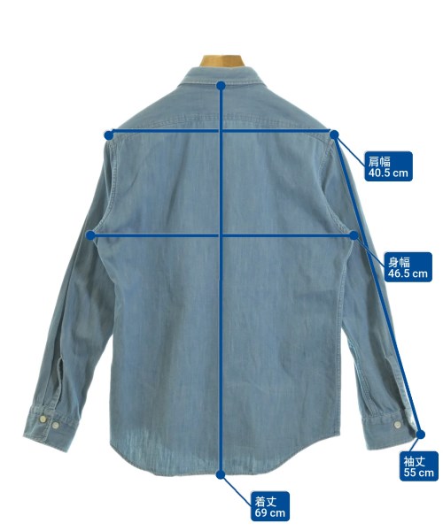 N.HOOLYWOOD（エヌハリウッド）カジュアルシャツ 紺 サイズ:36(S位) メンズ/2200660875040