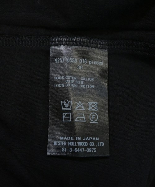 N.HOOLYWOOD（エヌハリウッド）Tシャツ・カットソー 黒 サイズ:36/36(S位) メンズ/2200667274211