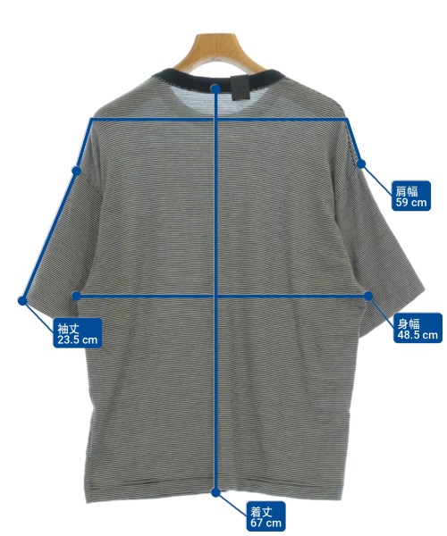 N.HOOLYWOOD（エヌハリウッド）Tシャツ・カットソー 黒 サイズ:36(S位) メンズ/2200732798048